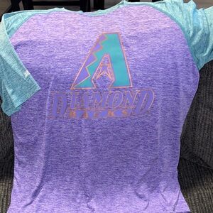 Arizona Diamondbacks Purple and Teal Short Sleeve Tee
